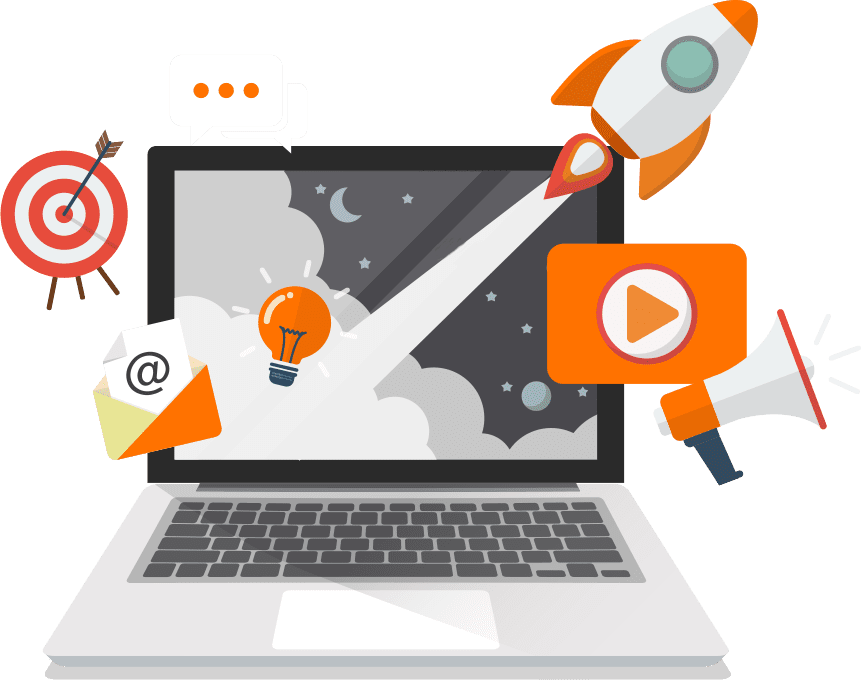 digital marketing laptop